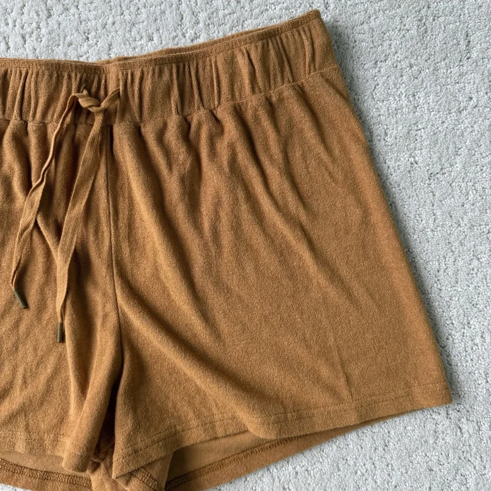 Dandy Del Mar Women's Terry Shorts‎ Size Large Burnt Sienna 2